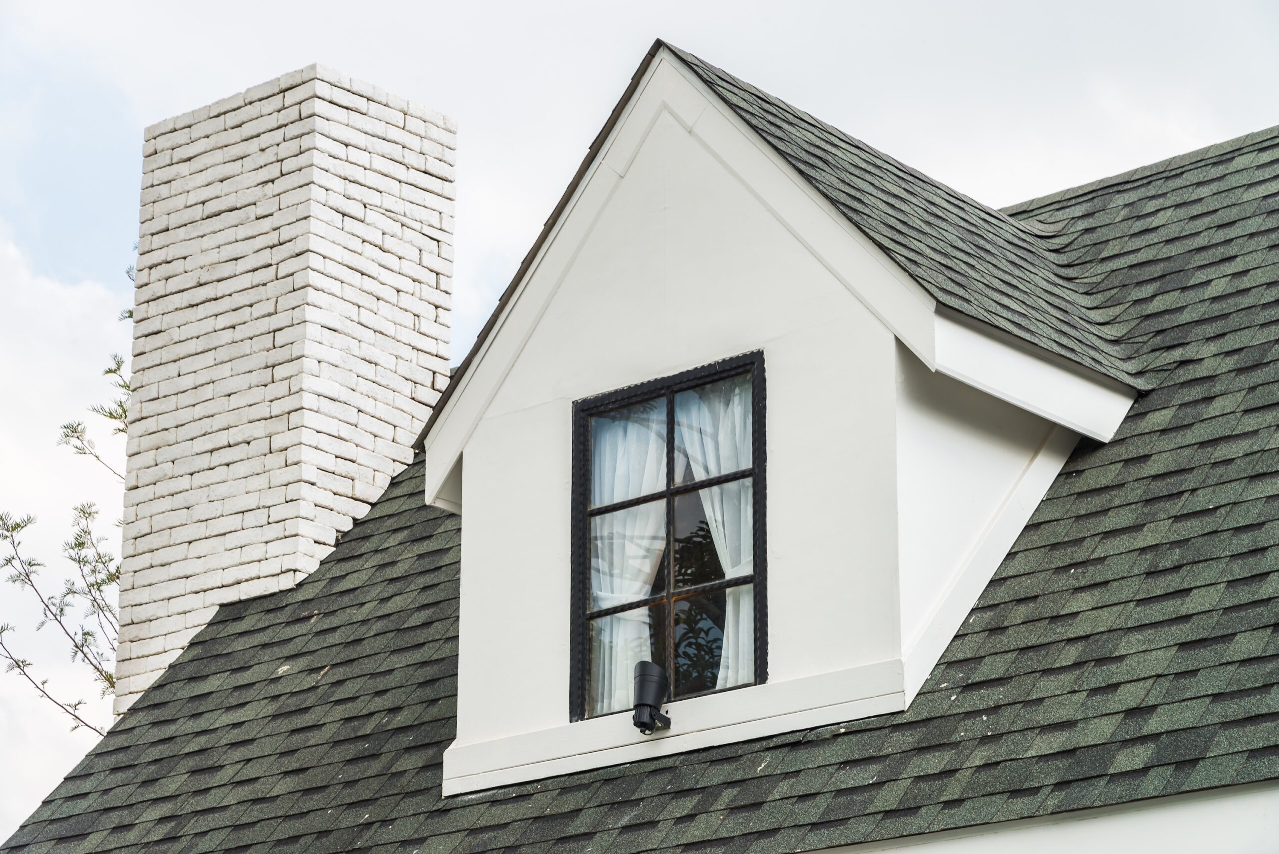 white house and chimney